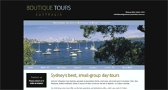 Desktop Screenshot of boutiquetoursaustralia.com.au